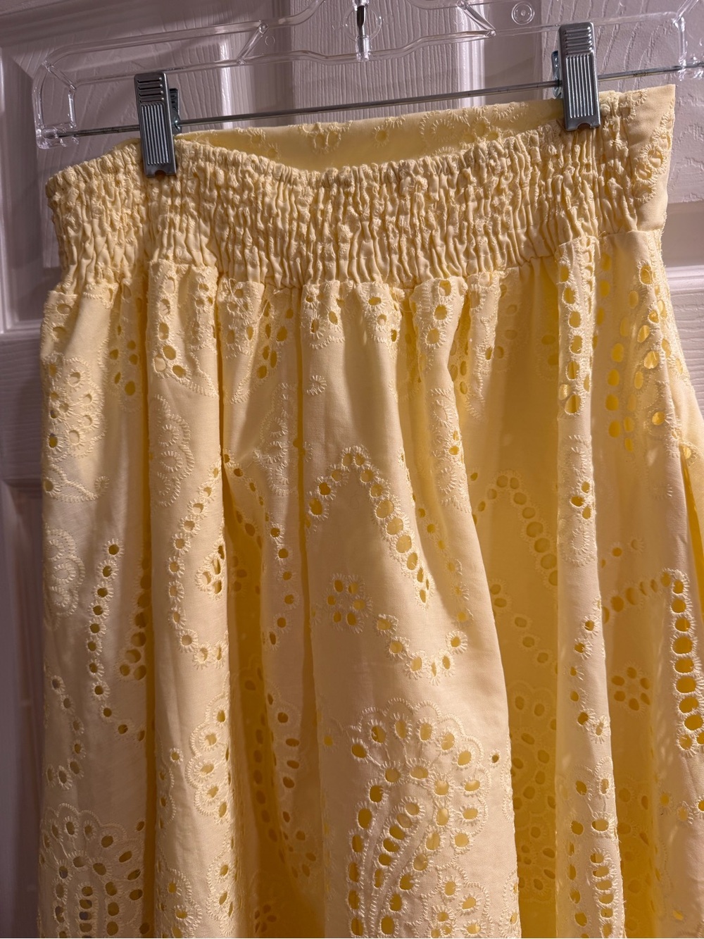 Chicwish Yellow Eyelet Maxi Skirt - Picture 3 of 9